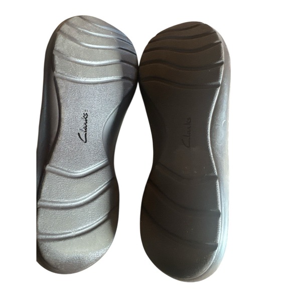 Clark's Collection Brown Leather Cora Viola Woman's Slip On Sz 10 Shoes Braided - Picture 4 of 7